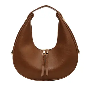 2024 New Design Handbag Woman Vintage Leather Bag Women's Purses Retro Underarm Bag Handbags Women