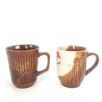 Tasse à café en céramique Zebra pour l'Afrique, vaisselle en grès, vente en gros, pas cher, Dubaï, vaisselle émaillée brune