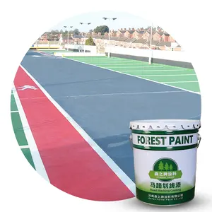 FOREST tough traffic paint manufacture white green colors acrylic road line marking paint coating for asphalt pavement