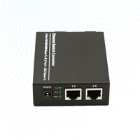 10/100/1000M 光纤媒体转换器 2*1000Base-FX 转 2*10/100/1000Base-TX RJ45 网络接口