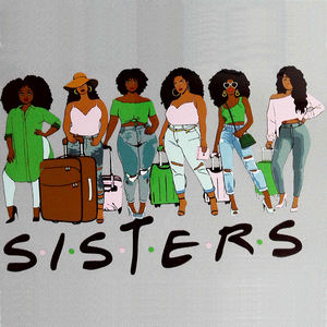 Vente en gros de modèles de transferts thermiques personnalisés Sistas prêts à presser Transferts thermiques en plastisol sérigraphiés pour vêtements - Product Image 3