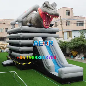 सूखी inflatable स्लाइड बाउंसर वाणिज्यिक बच्चों विशाल डायनासोर inflatable उछालभरी महल कॉम्बो बड़ा funbox inflatable पार्क उछाल