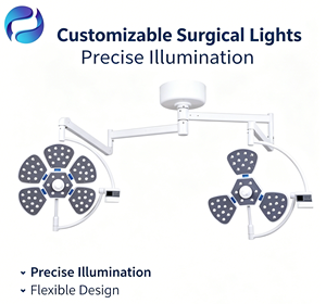 Lampe chirurgicale LED à pétales, éclairage d'opération hospitalier, lampe de bloc opératoire sans ombre, équipement vétérinaire, éclairage de plafond pour interventions chirurgicales - Product Image 5