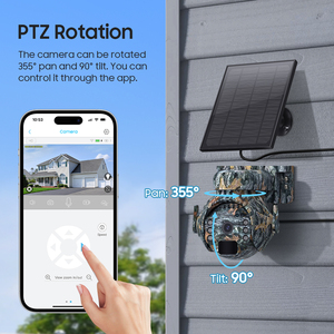 ใหม่ 5MP ลายพราง <span class=keywords><strong>Lte</strong></span> 4G ซิมการ์ดขับเคลื่อนการเฝ้าระวังกล้องวงจรปิดกลางแจ้ง PTZ เส้นทางการล่าสัตว์กล้องเครือข่ายพลังงานแสงอาทิตย์ - Product Image 5