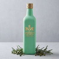 Bouteille de luxe carrée et élancée de 1000 ml en verre super flint transparent, 1 litre, pour spiritueux, liqueur, whisky, brandy, carafe, fourniture en gros personnalisée