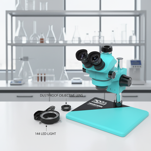 Microscopio Estéreo Trinocular RF4 RF-7050PRO con Perilla <span class=keywords><strong>de</strong></span> 6 Engranajes, Bloqueo Preciso, 7-50X, Microscopio USB 4K HD-MI para Electrónica - Product Image 4