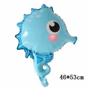 עיצוב חדש קריקטורה ים דחיית ים דגים כוכב רדיד בלונים sahorse לתמנון סרטנים סוג דג גלובוס לקישוט מסיבה - Product Image 6
