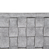 Panier à jouets en feutre non tissé robuste et écologique, bac rectangulaire très résistant, design peu encombrant avec poignée pour blocs de construction et peluches
