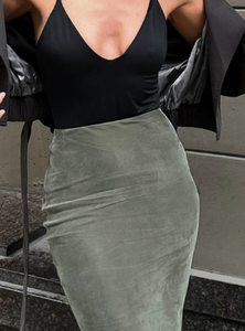 Robe de soirée de luxe élégante pour <span class=keywords><strong>femme</strong></span>, style Bubu, longue, verte, motif renard argenté, taille haute, coupe sirène moulante - Product Image 3
