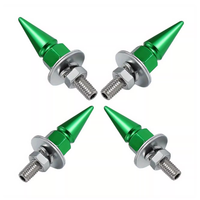 Vis à tête hexagonale pointue M6 pour tous les cadres de plaques d'immatriculation de véhicules, boulons en acier, vis à plaque d'immatriculation à pointe