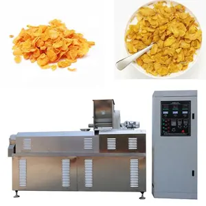 automatic breakfast cereal corn flake extrusion production machine corn flakes processing machine making equipment