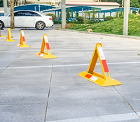 Barrière de stationnement pliable Anti-pression, en forme de triangle, cadenas pour le stationnement, YH2054