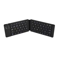 Keyboard lipat BT nirkabel isi ulang daya, Keyboard ramping ukuran Mini untuk Android Windows Ipad