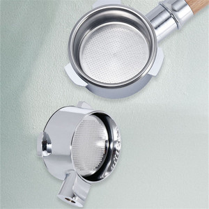 Porte-filtre à café sans fond 51MM en acier inoxydable 304, 14g, pour machine à expresso <span class=keywords><strong>Delonghi</strong></span> EC680 <span class=keywords><strong>EC685</strong></span>, panier filtrant 2 tasses, barista - Product Image 6