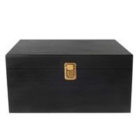 Caja de madera con cierre para regalo, embalaje personalizado hecho a mano, miel