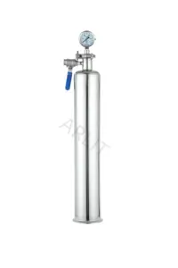 Marca ARLIT, carcasa de filtro de acero inoxidable SS 304 o 316L de 10 pulgadas, carcasa de filtro de aire, filtro de agua de micras