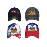 Casquette de baseball unisexe drapeau national d'Haïti, casquette pare-soleil tendance mondiale, nouvelle arrivée transfrontalière