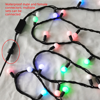 Petite boule lumineuse LED, lumière de décoration festive, lumière RGB