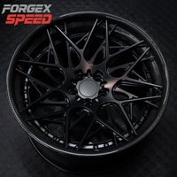 2-teilige geschmiedete Felgen 19 20 21 Zoll PCD 5x112 5x120 Trinity Style Carbonlippenfelge PKW-Rad passend für BMW Audi Mercedes