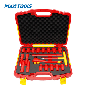 Ensemble d'outils isolés VDE 1000V, kit d'électricien, outils électriques de sécurité CR-V, certifiés IEC 60900, OEM - Product Image 2