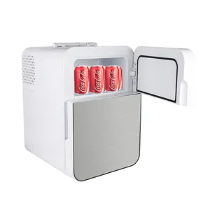 Mini réfrigérateur 26L compresseur d'usine petit réfrigérateur de voiture portable à double usage cosmétique pour soins de la peau boisson beauté