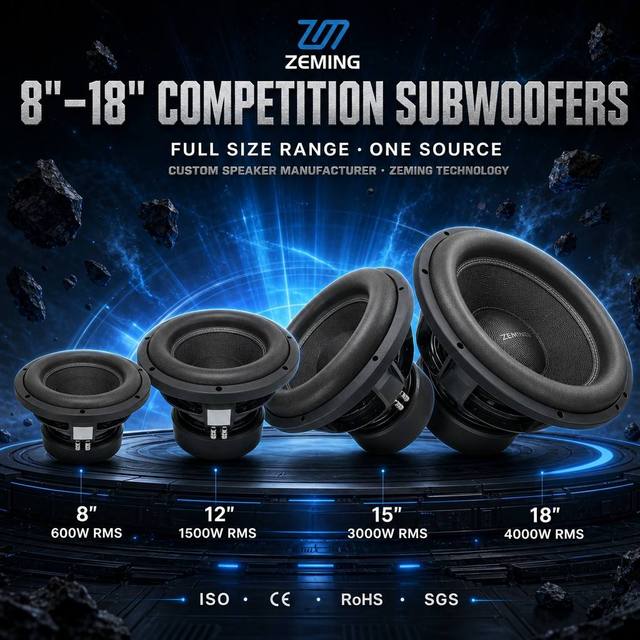 zeming woofer 12 inch High Performance 12 Inch Car Audio Subwoofer Speakers Bass Speaker Powered Subwoofer subwoofer 12 inch