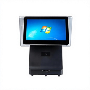เครื่องบันทึกเงินสดระบบสัมผัสหน้าจอคู่ขนาด 15.6 นิ้ว ระบบ Windows สำหรับร้านค้าปลีก พร้อมระบบ All-in-one สำหรับการคิดเงินและจัดการ POS ราคาเท่าเท่าแท็บเล็ต - Product Image 2