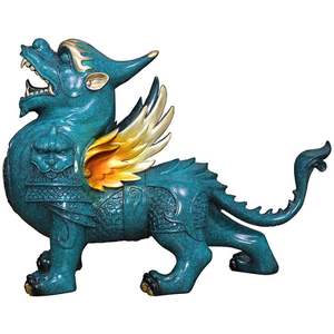 De Lujo Glam casa decoración buena suerte decorar Escritorio de Oficina China bronce Pixiu adornos - Product Image 1