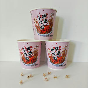 厦門 (アモイ) 卸売 ヘルシー ハラル 韓国風ラーメン インスタントヌードルカップ 美味しいスパイシービーフヌードル 栄養価の高い紙カップ工場 格安 - Product Image 1