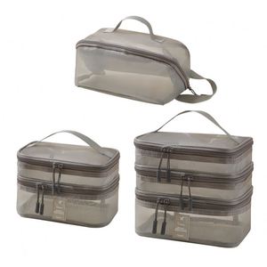 OEM Mesh Handbag Toiletry <b>Bag</b> Portable Travel Organizers for <b>Makeups</b> <b>Large</b> Cosmetic case Beach <b>Bag</b> - Product Image 1