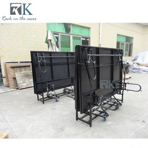 Modular Aluminum <b>Stage</b> 4ft*8ft Black Carpeted Folding Steel <b>Stage</b> <b>Platform</b> - Product Image 5