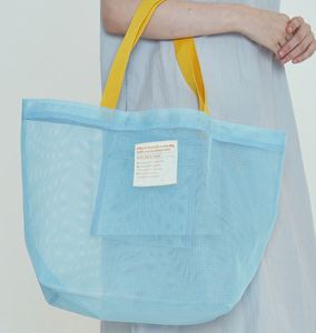 Mesh Beach <b>Bags</b> Toy Tote Handbag Storage <b>Net</b> Portable Pockets Foldable Swim Chic - Product Image 4