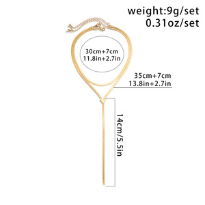 Collar minimalista francés de nuevo diseño 2025 para mujer, cadena de clavícula de hueso de serpiente en Material de aleación de Zinc chapado en oro - Product Image 6