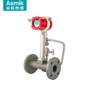 Asmik เครื่องวัดการไหลของกระแสน้ำวนเครื่องวัดการไหลของมวลสแตนเลสสำหรับไอน้ำและอากาศอัดที่มีการชดเชยความดันอุณหภูมิ - Product Image 1