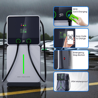 Chargeur de véhicule électrique à énergie solaire avec stockage de batterie LiFePO4 de 60 kWh, connecteur de chargeur DC GBT de 60 kW