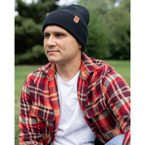 DB Sports Hats Traditional Solid Charcoal Black Cuffed Hat - Product Image 6