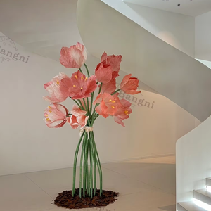 <span class=keywords><strong>Prix</strong></span> usine tulipes géantes papier personnalisable fleurs artificielles décoration <span class=keywords><strong>de</strong></span> mariage fournitures <span class=keywords><strong>de</strong></span> fête <span class=keywords><strong>fond</strong></span> <span class=keywords><strong>de</strong></span> fête d'anniversaire - Product Image 3