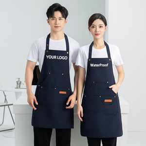 ผ้ากันเปื้อนลายกราฟิกสำหรับบาร์ร้านอาหารผ้ากันเปื้อนทำบาร์บีคิวกันน้ำพิมพ์โลโก้ได้ตามต้องการ - Product Image 1