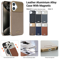 Coque de Téléphone JOYPORODO en Métal Aluminium Magnétique avec Aromathérapie pour iPhone 15 16 17 Pro Max et Samsung S23 S24 S25 Ultra