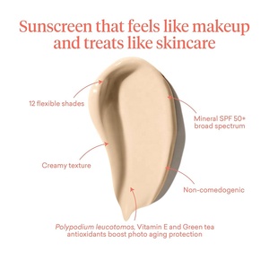 SPF 50 + 100% Màu Khoáng Chỉnh Sửa Kem Bảo Hiểm Trung Bình Nền Tảng Phổ Rộng Kem Chống Nắng Cho Khuôn Mặt - Product Image 2