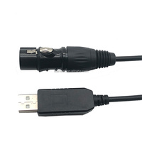 Câble adaptateur USB vers DMX 512, 5 broches, lumière de scène, PC, contrôleur, variateur de Signal, usine