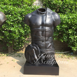 Célèbre Design Intérieur Décor Taille Réelle En Laiton Statue Abstraite Corps Homme Statue Décor Extérieur Sculptures - Product Image 4