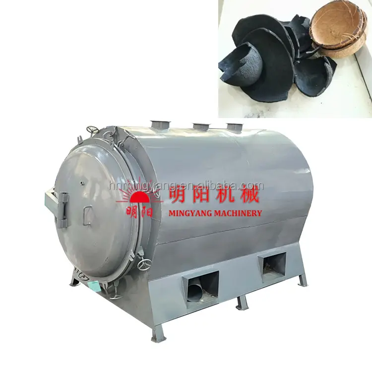 High Quality Coconut Shell Carbonization Stove Wood Charcoal Making Machine Biochar Oxygen Free Pyrolysis Oven