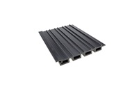 Revêtement extérieur en vinyle composite imperméable en bois WPC Décoration murale extérieure en plastique avec panneau extérieur de maison en bois authentique