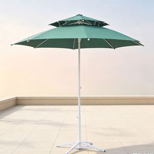 Sombrilla Compacta Impermeable con Poste de Acero de Alta Resistencia para Actividades al Aire Libre, Gimnasio, Playa, Parque y Jardín - Product Image 1
