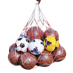 ActEarlier de fútbol, baloncesto voleibol balón de fútbol Rugby de almacenamiento de bolsa de cordón de malla de saco pelota llevar neto para el 7-10 bola