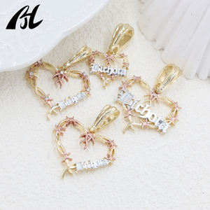 Gran Venta Colgante para Pulsera Bañado en Oro Mañana Será Bonito Corazón de <span class=keywords><strong>Bichota</strong></span> Colgante para Collar de la Famosa Cantante Karol G - Product Image 4