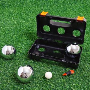 Ensemble <span class=keywords><strong>de</strong></span> boules <span class=keywords><strong>de</strong></span> <span class=keywords><strong>pétanque</strong></span> en acier Q159 résistant à la rouille ZQURE avec boîte noire pour les jeux <span class=keywords><strong>de</strong></span> <span class=keywords><strong>plage</strong></span> d'été - Product Image 2