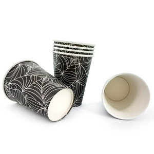 Vasos de papel desechables gruesos con diseño de telaraña, de alta calidad para fiestas, oficinas, negocios y uso doméstico. - Product Image 2