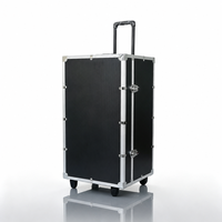 Valise rigide de vol en aluminium personnalisé, chariot avec mousse personnalisée pour appareil